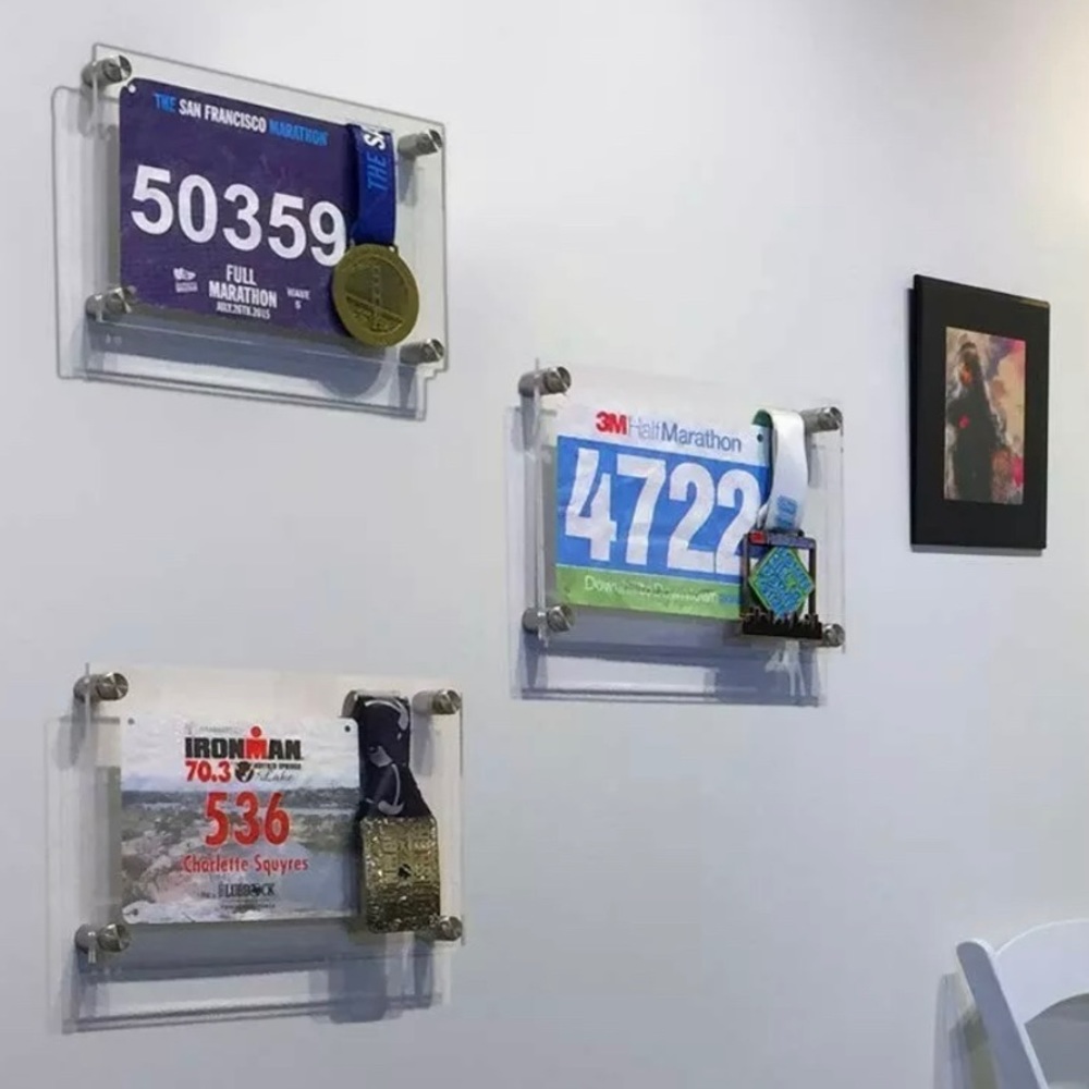 Medal and Bib Display Frame - Marathon/Running/5K